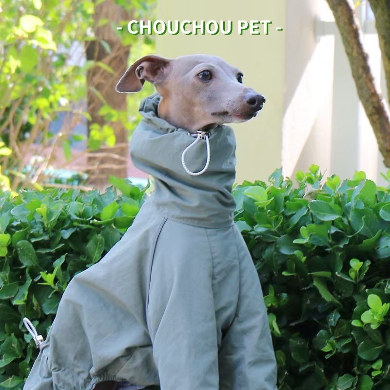 Dog Raincoat - Jas Hujan Greyhound Italia Musim Gugur