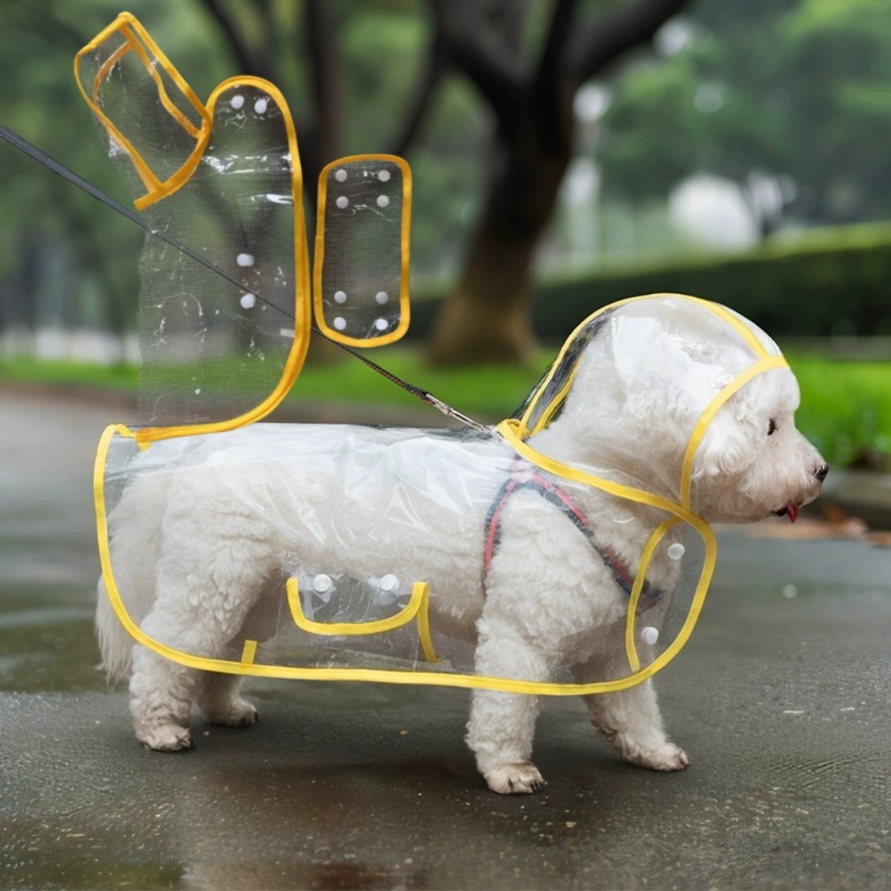 Jas Hujan Anjing Transparan Pe - Dog Raincoat ulasan dan harga