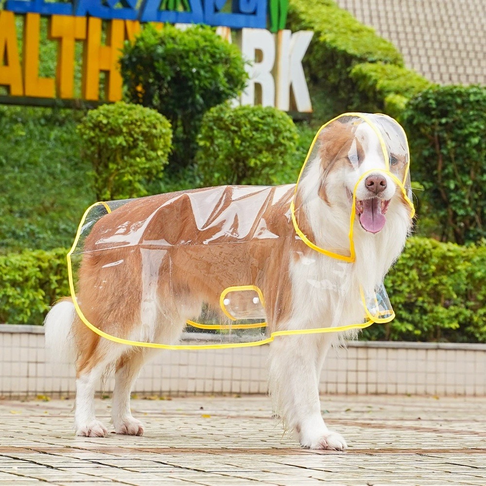 Jas Hujan Anjing Transparan Pe - Dog Raincoat ulasan dan harga